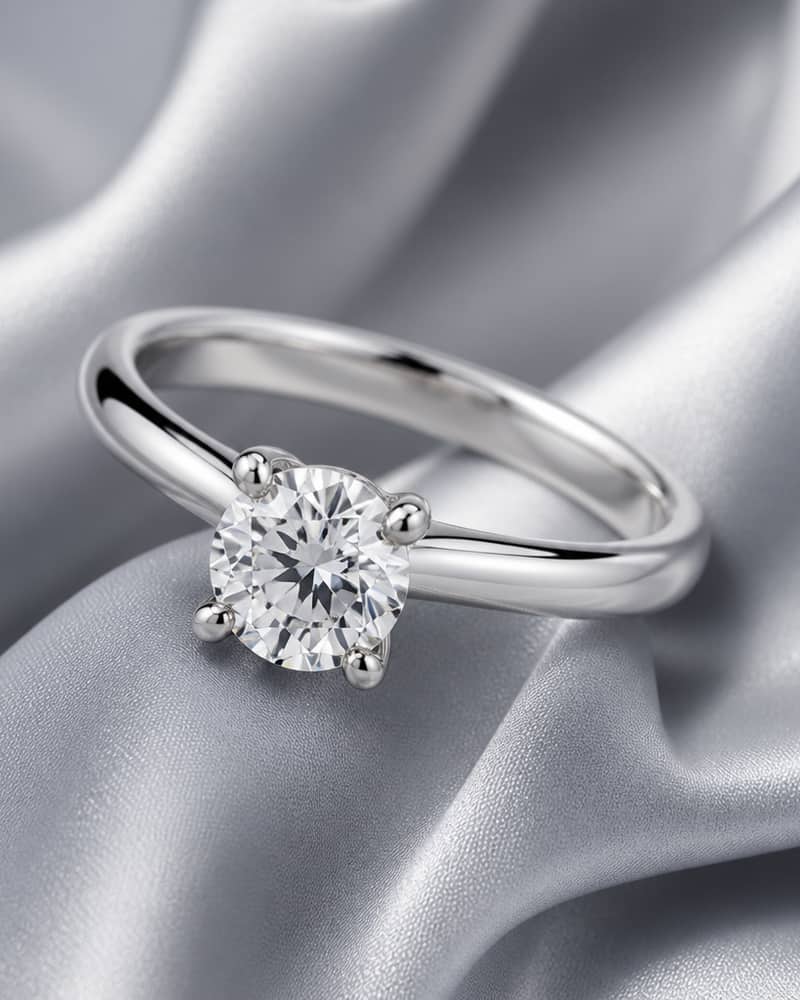 Solitaire engagement ring